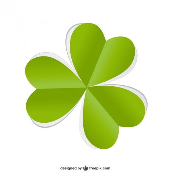 600x600 St Patricks Day Shamrock Free Vector
