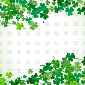 300x300 Symbol Of St Patricks Day Four Leaf Clover Shamrock Vector Clipart