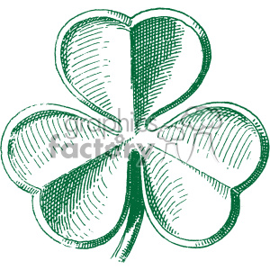 300x300 Green Vintage Shamrock Clover Vector Vintage Vector Art Gf