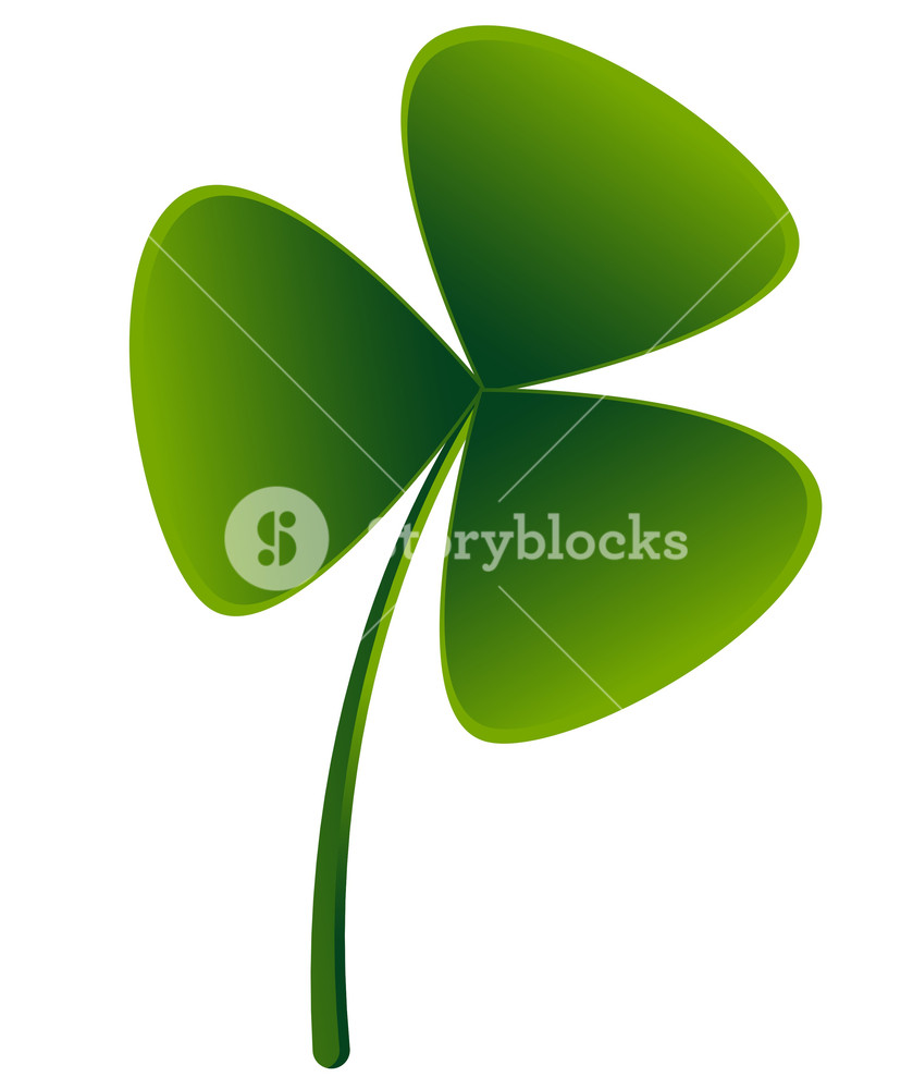 839x1000 Shamrock Vector Icon Royalty Free Stock Image
