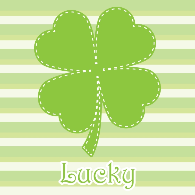 640x640 Shamrock Leaves On Stripes Background For St Patricks Day Greeting