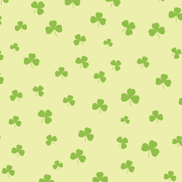 626x626 St Patricks Day Background With Shamrock Pattern Vector Free