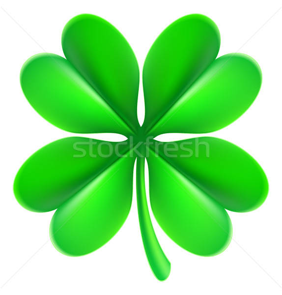 574x600 Four Leaf Clover Shamrock Vector Illustration Christos Georghiou