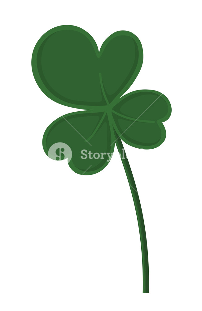 652x1000 Green Shamrock Vector Elements Royalty Free Stock Image