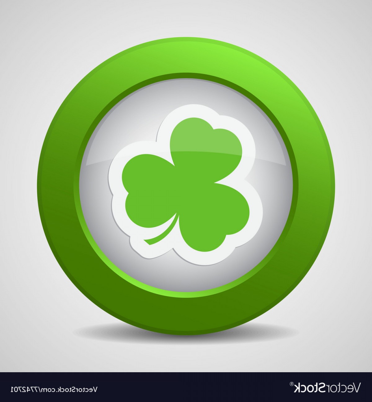 1200x1296 Button With The Green Shamrock Vector Soidergi