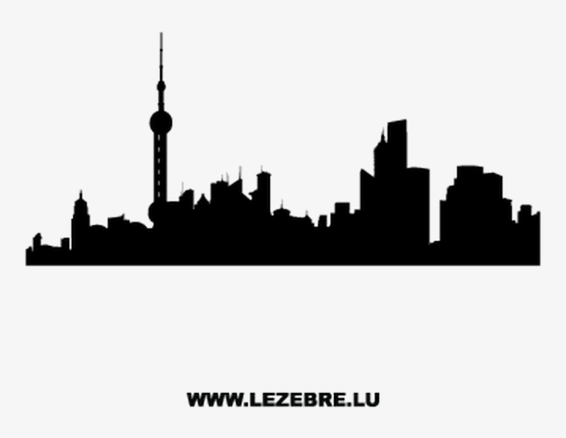 820x634 Shanghai Skyline Vector