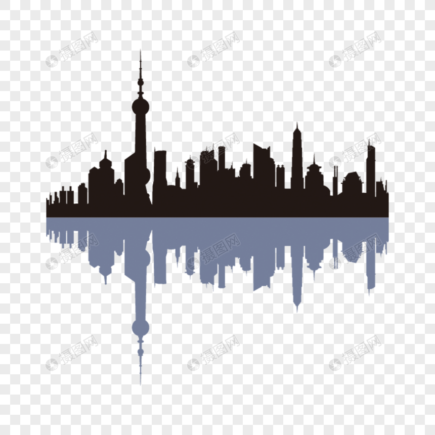 860x860 Shanghai Silhouette Vector Map Png Image Picture Free Download