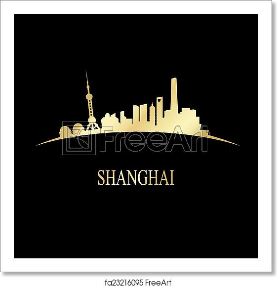 Shanghai Skyline Vector at Vectorified.com | Collection of Shanghai ...