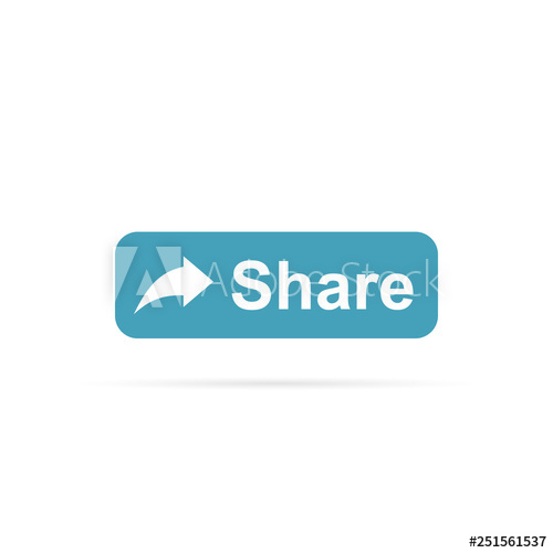 500x500 Share Button Icon With Shadow