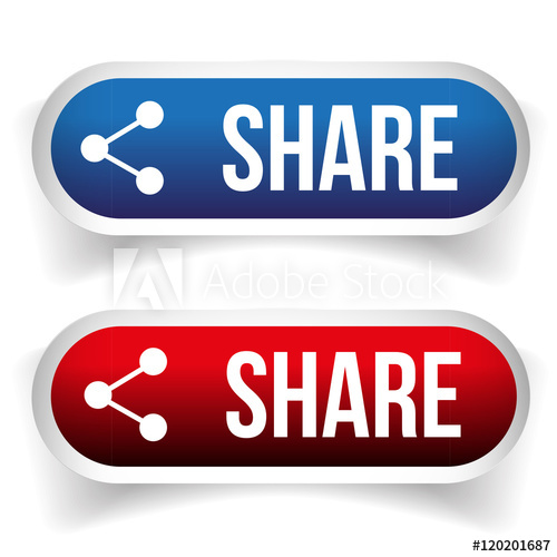 500x500 Share Button Vector Set