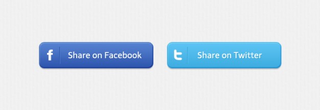 626x216 Facebook Share Social Buttons Twitter Free Download