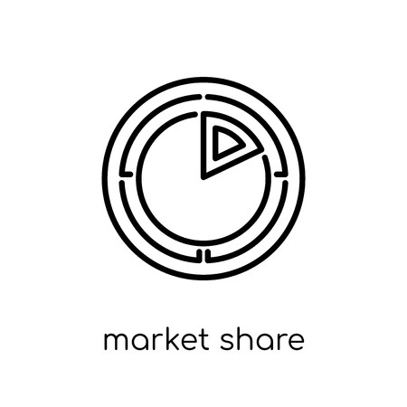 450x450 Market Share Icon Trendy Modern Flat Linear Vector Market Share