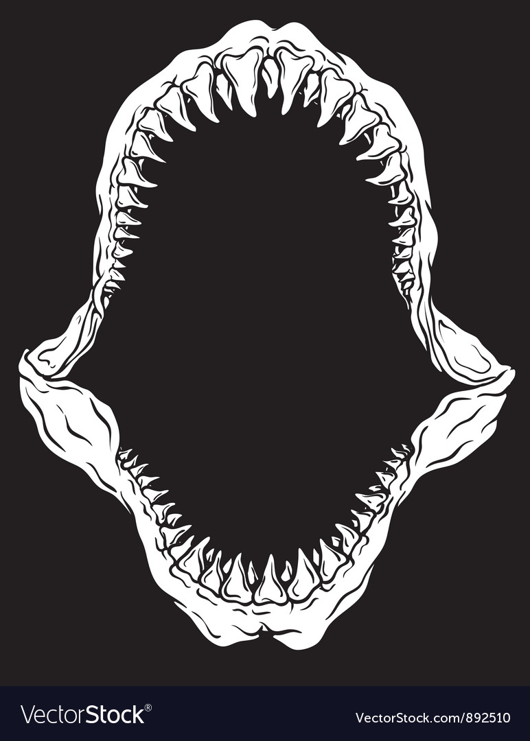 Shark Mouth Vector at Collection of
