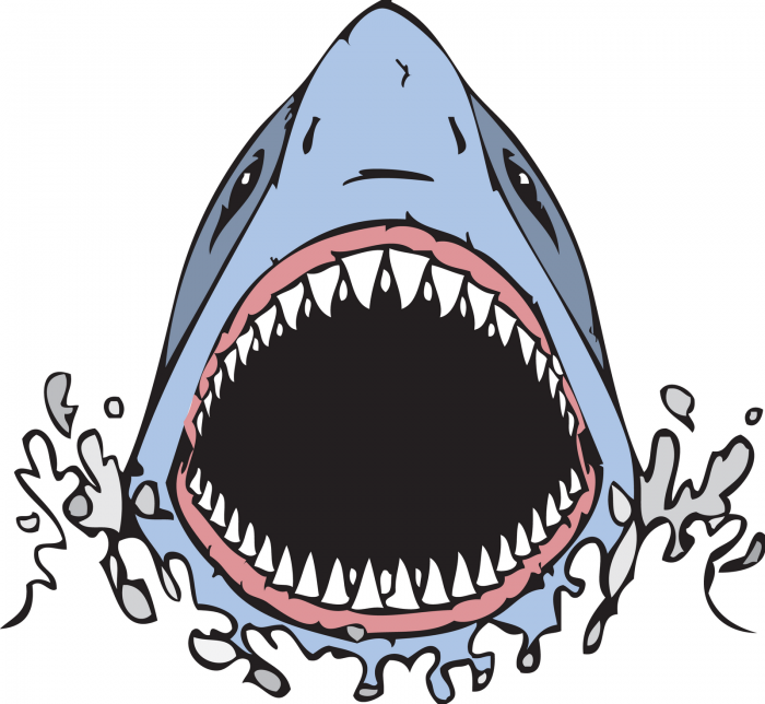 700x644 Shark Mouth Png Vector, Clipart