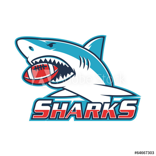 500x500 Emblem Shark Holds Ball In His Mouth