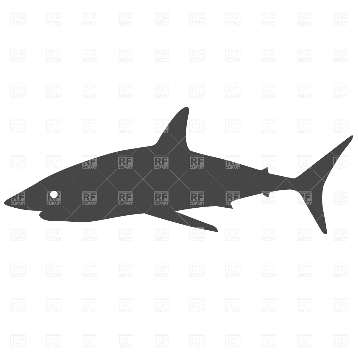 1200x1200 Shark Silhouette Vector Image Of Plants And Animals Prague