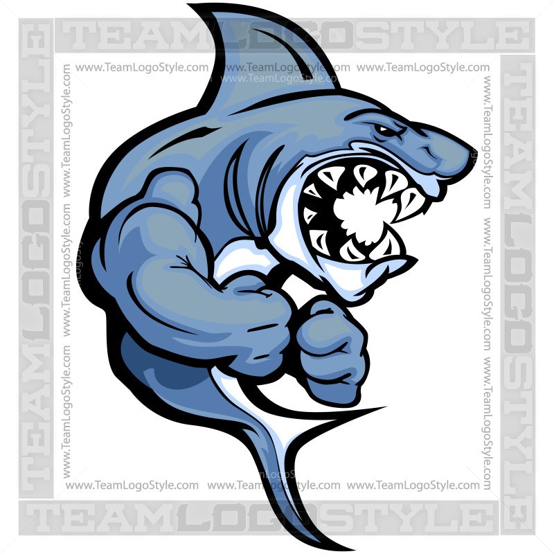 Muscular Shark Clip Art 800x800 Muscular Shark Clip Art
