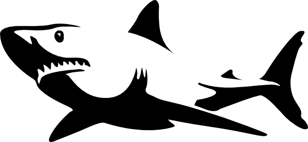 White Shark Clip Art 600x277 White Shark Clip Art