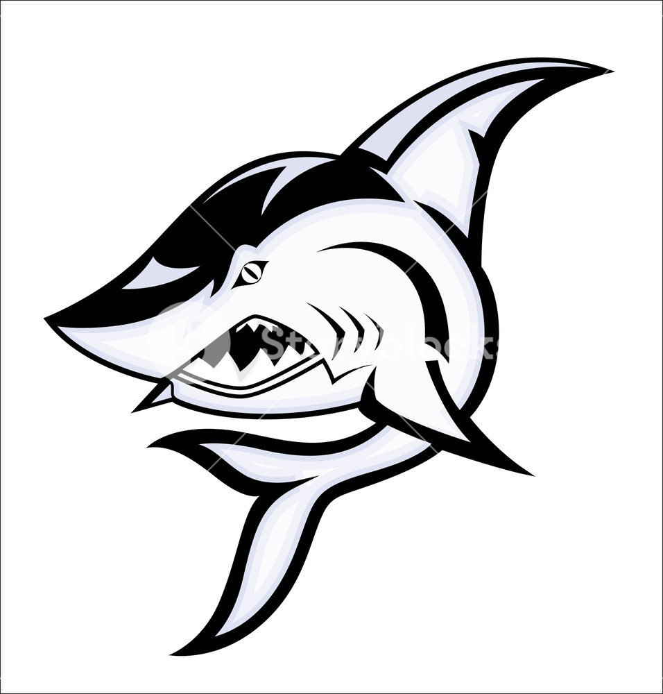 Angry Shark Mascot Vector Illustration Royalty Free Stock Image 956x1000 Angry Shark Mascot Vector Illustration Royalty Free Stock Image