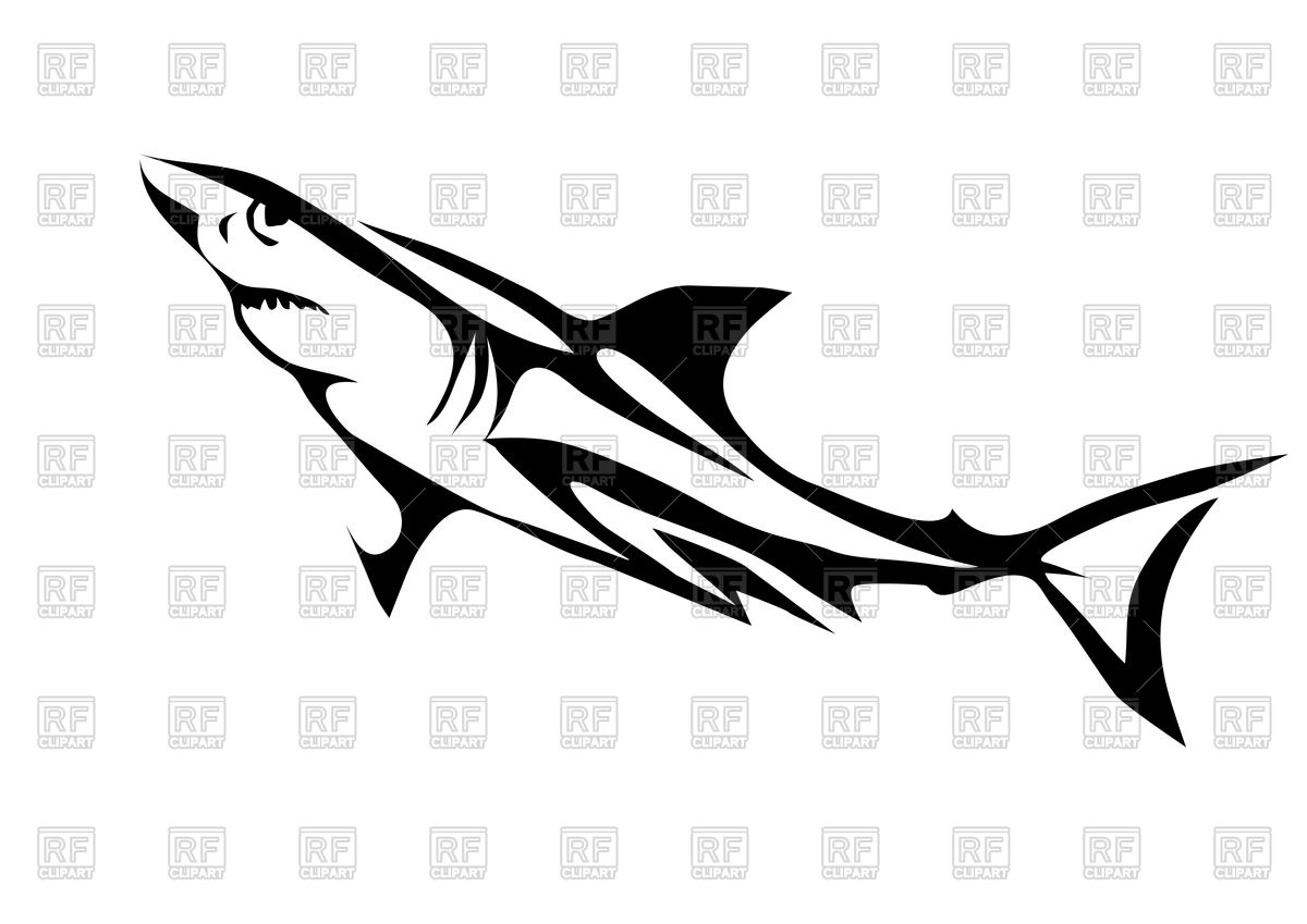 Great White Shark Outline Vector Image Of Plants And Animals 1200x849 Great White Shark Outline Vector Image Of Plants And Animals