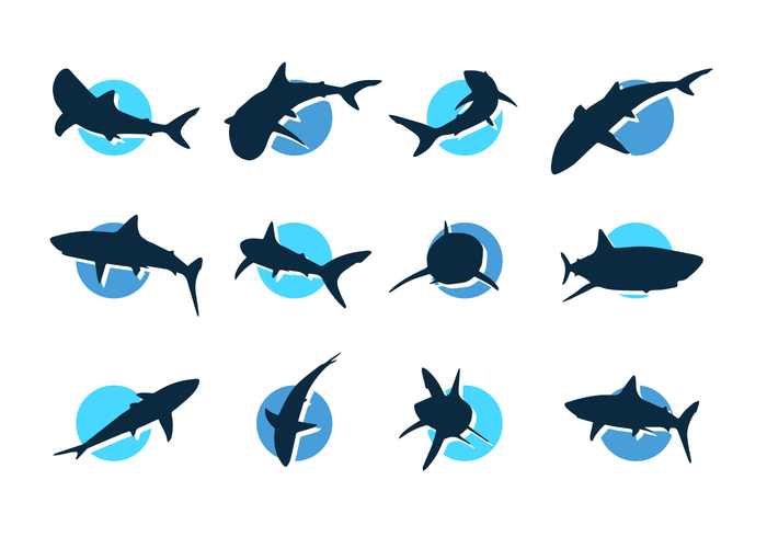 Shark Vector Silhouettes Icons Free 700x490 Shark Vector Silhouettes Icons Free