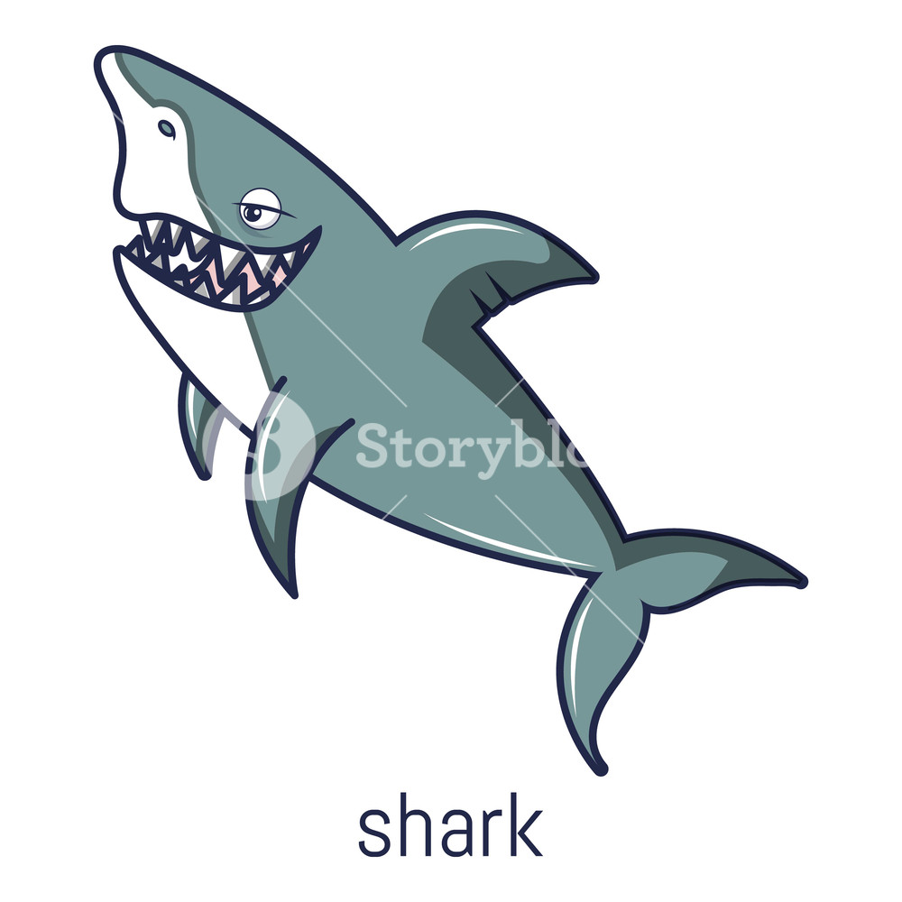 Shark Icon Cartoon Illustration Of Shark Vector Icon For Web 1000x1000 Shark Icon Cartoon Illustration Of Shark Vector Icon For Web