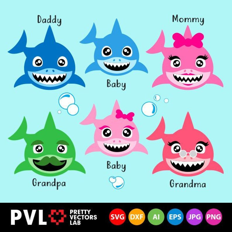 794x794 Pinkfong Baby Shark Vector Free Download Brepps Wallpaper