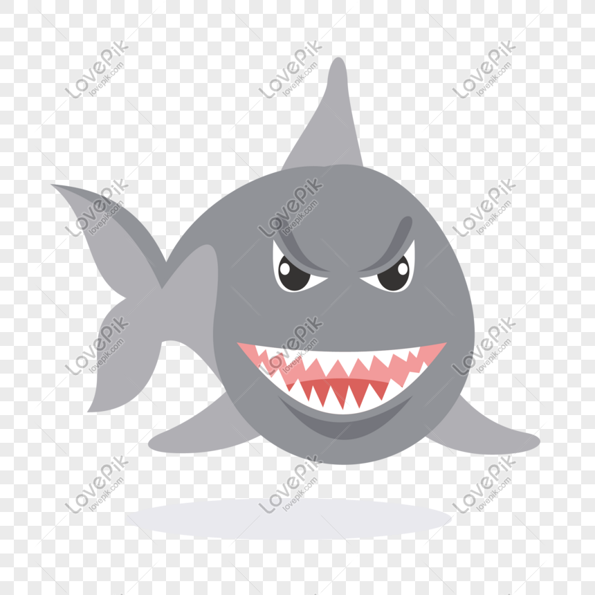 860x860 Ferocious Shark Vector Material Png Image Picture Free Download