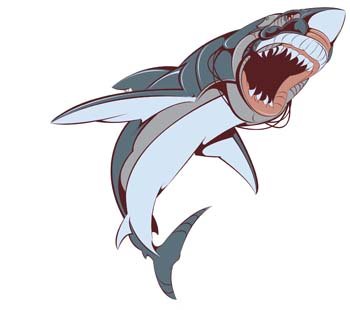 Free Shark Clipart And Vector Graphics 350x310 Free Shark Clipart And Vector Graphics
