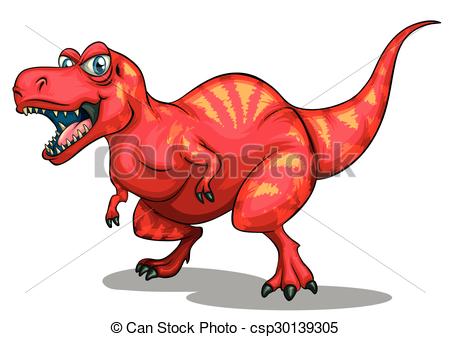 Dinosaur With Sharp Teeth Illustration Vector Clipart 450x337 Dinosaur With Sharp Teeth Illustration Vector Clipart