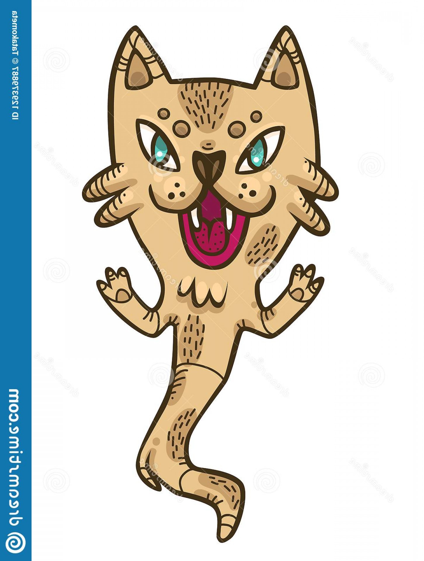 Ghost Cat Vector Illustration Funny Sharp Teeth Paws Good Stickers 1452x1920 Ghost Cat Vector Illustration Funny Sharp Teeth Paws Good Stickers