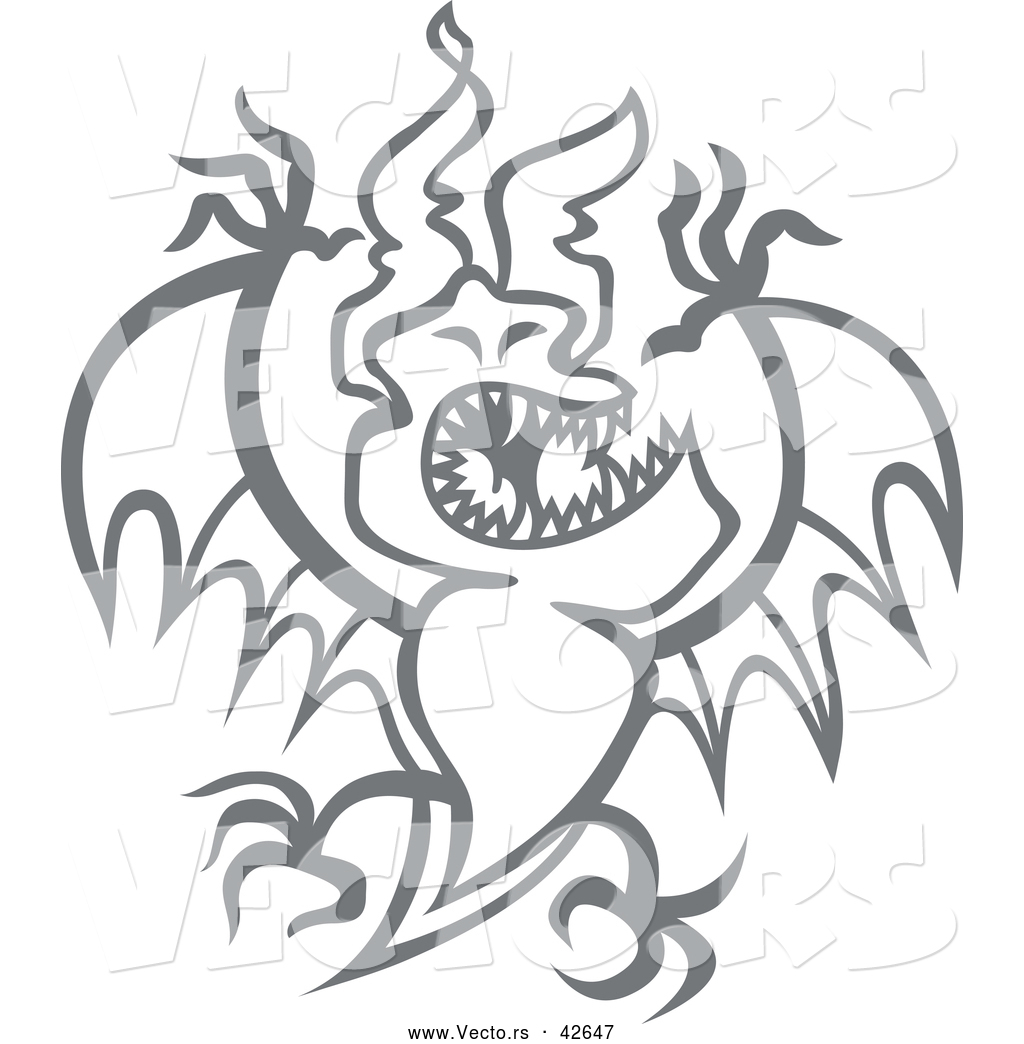 Vector Of A Scary Cartoon Bat With Sharp Teeth Outline 1024x1044 Vector Of A Scary Cartoon Bat With Sharp Teeth Outline