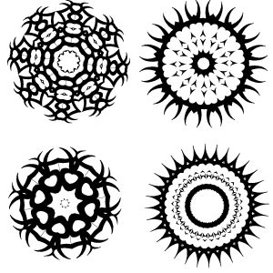 300x300 Tribal Sharp Elements Vector Free Vectors Ui Download