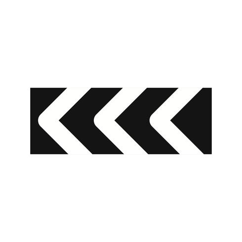 Vector Sharp Deviation Of Route To Left Road Sign Icon 490x490 Vector Sharp Deviation Of Route To Left Road Sign Icon