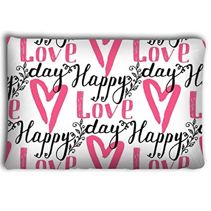 425x425 Dengtashi Pillow Cases I Love You Text Heart Sharp