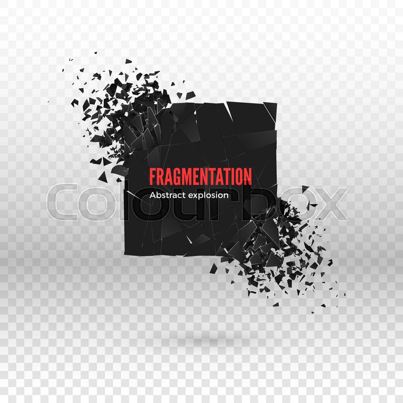 800x800 Shatter And Destruction Dark Square Stock Vector Colourbox