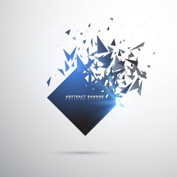 570x570 Shatter Explosion Banner Template Abstract Backgrounds