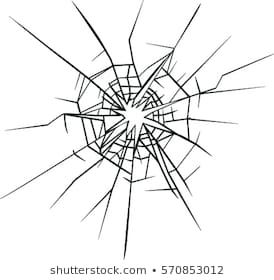 274x280 Broken Glass Effect Hole In The Broken Glass Vector Illustration