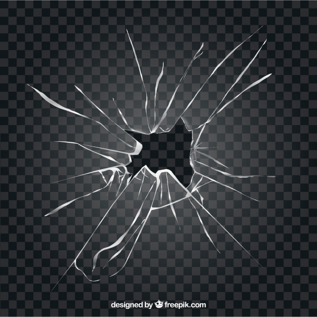 626x626 Broken Glass In Realistic Style Without Background Vector Free