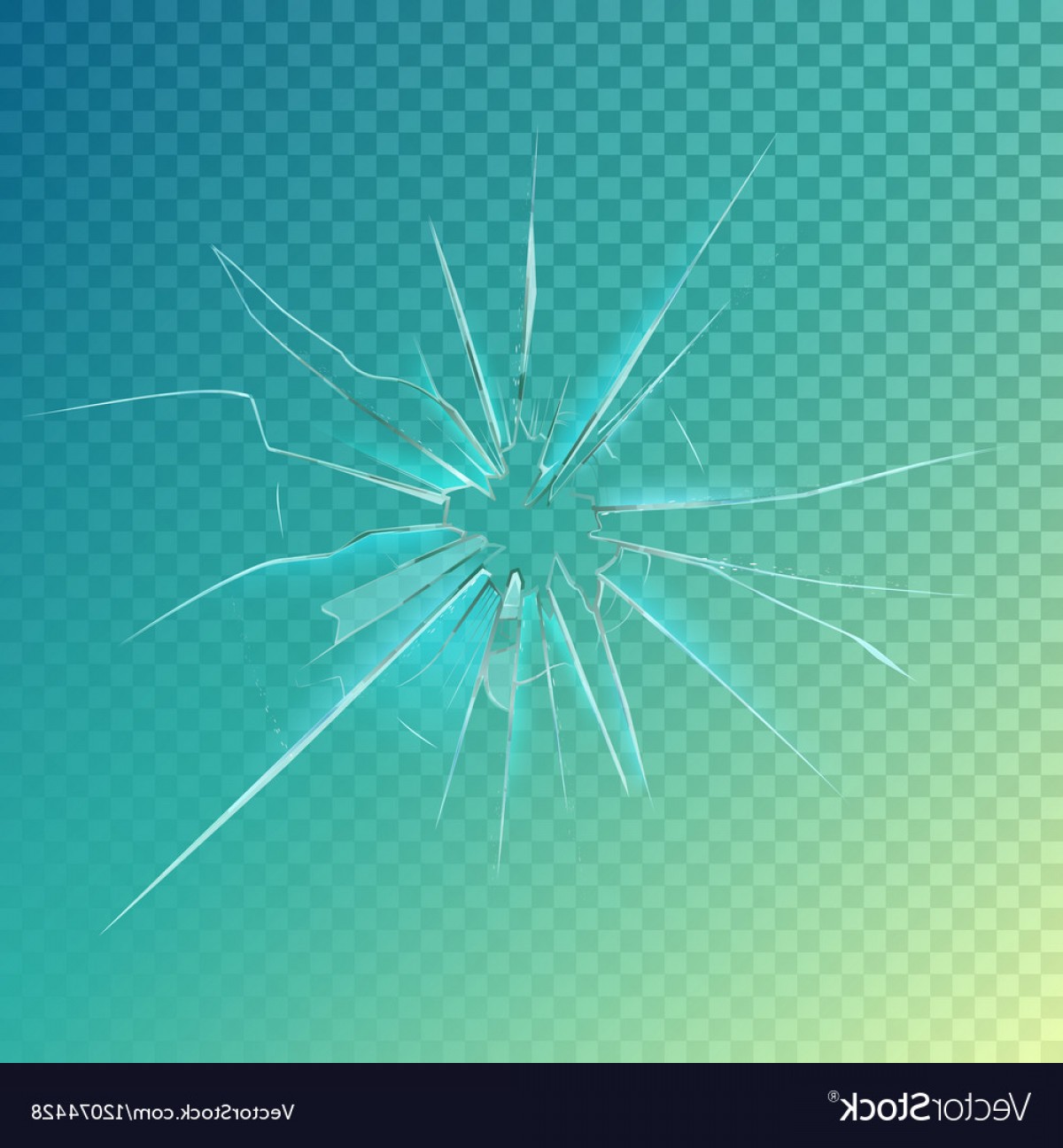 1200x1296 Cracked Or Broken Shattered Glass Mirror Vector Geekchicpro