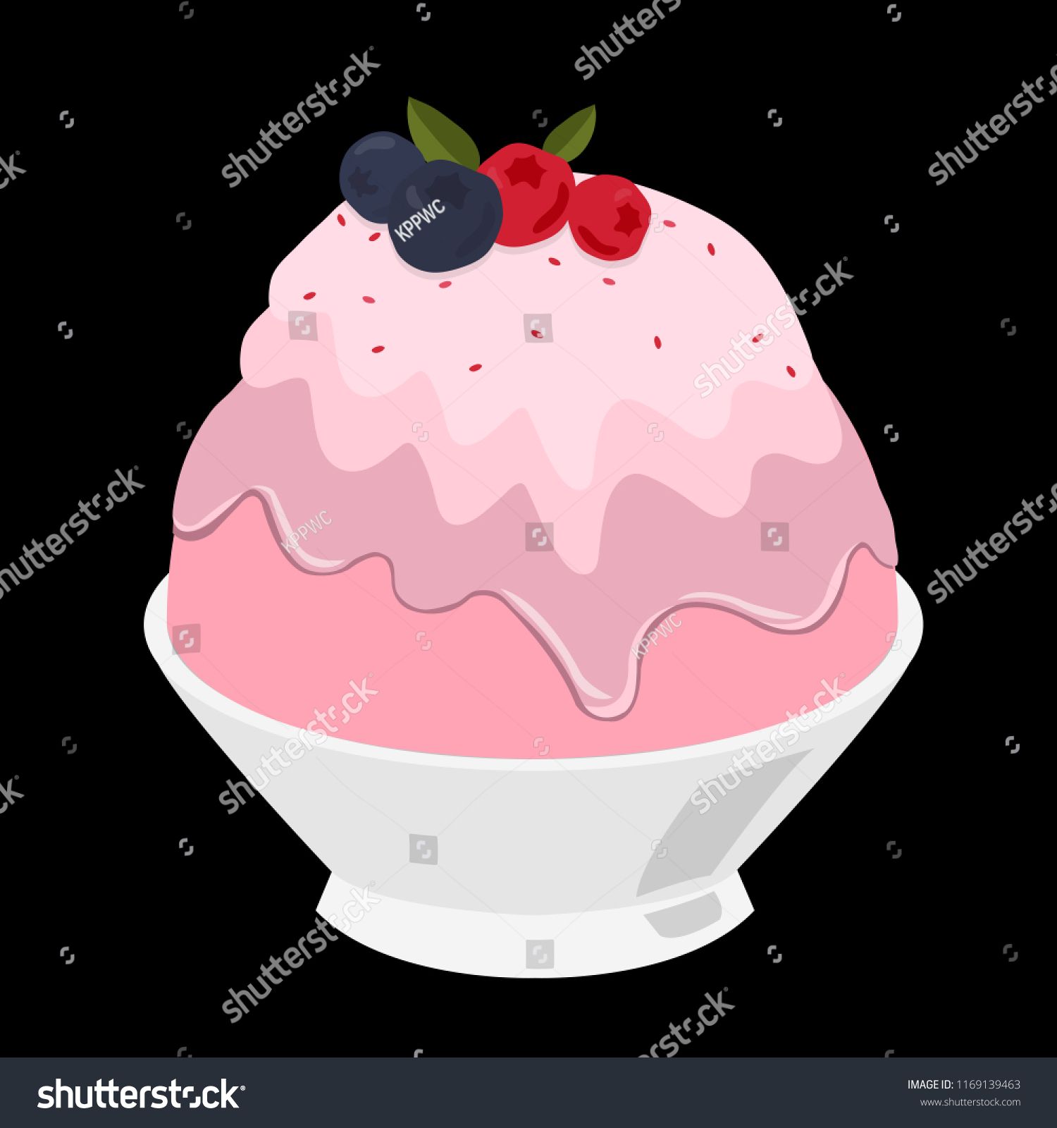 1500x1600 Pink Milk Kakigori Or Japanese Shaved Ice Dessert Flavored, Topped