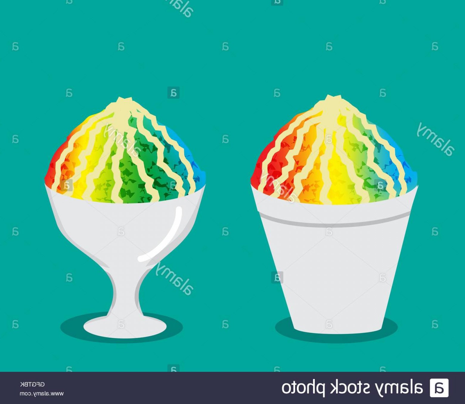 1560x1356 Stock Photo Hawaiian Shave Ice With Rainbow Color Vector