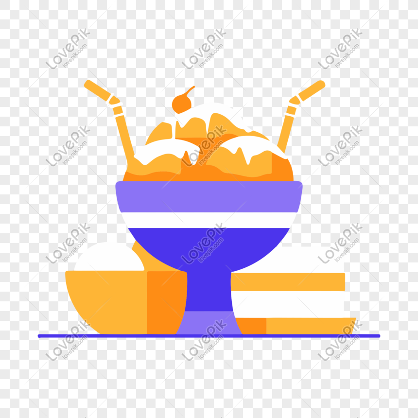 860x860 Summer Shaved Ice Snack Vector Free Illustration Png Image Picture