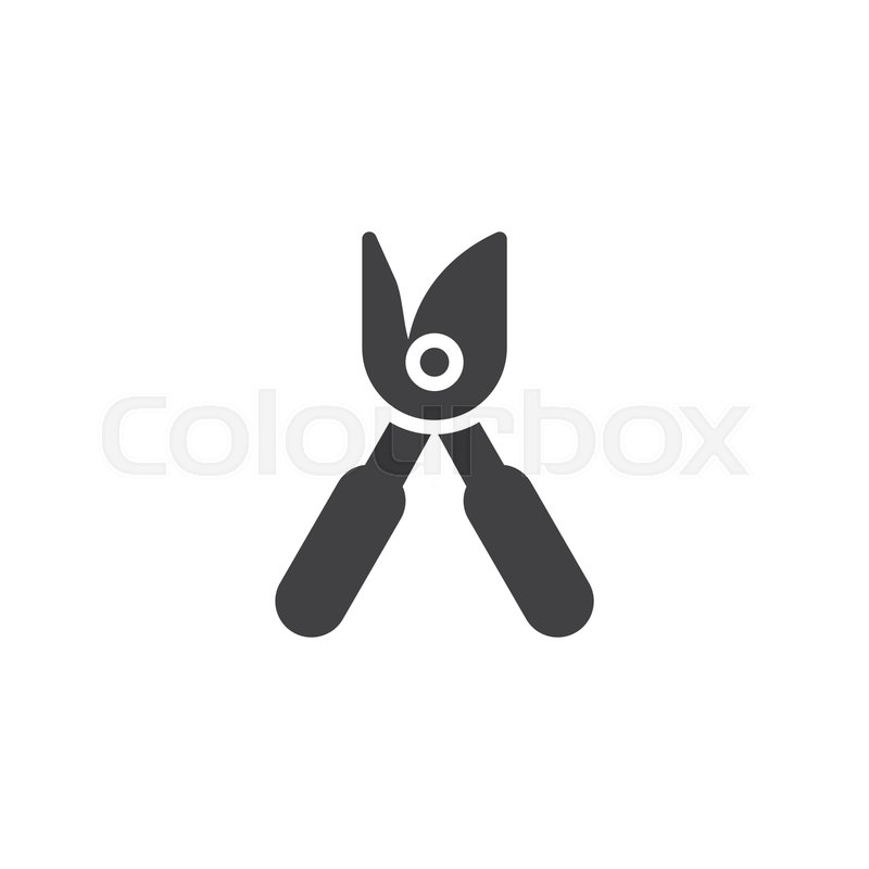 800x800 Pruning Shears Vector Icon Filled Stock Vector Colourbox