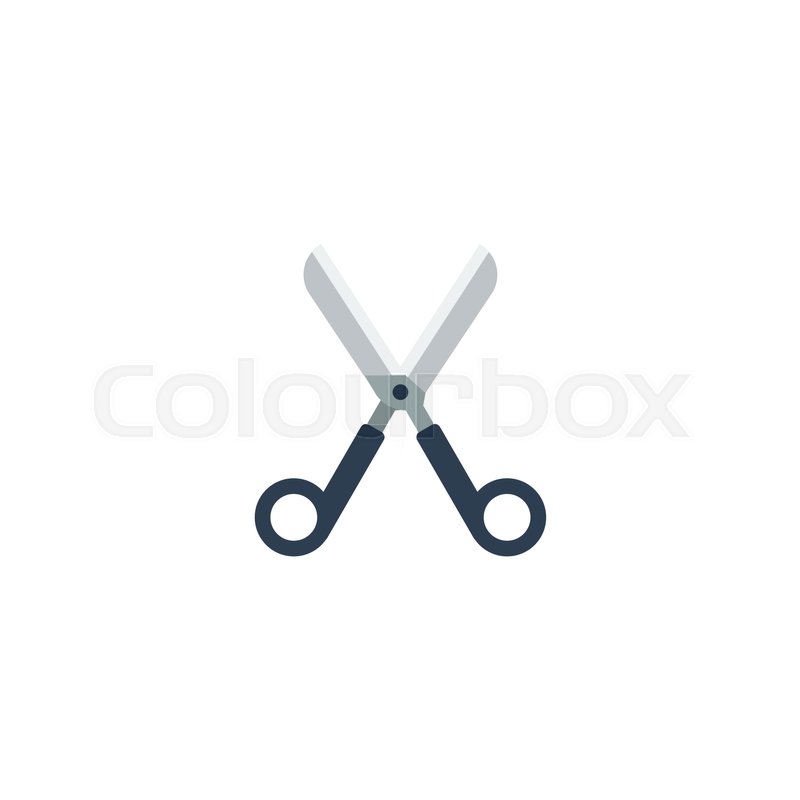 800x800 Flat Icon Scissors Element Vector Stock Vector Colourbox