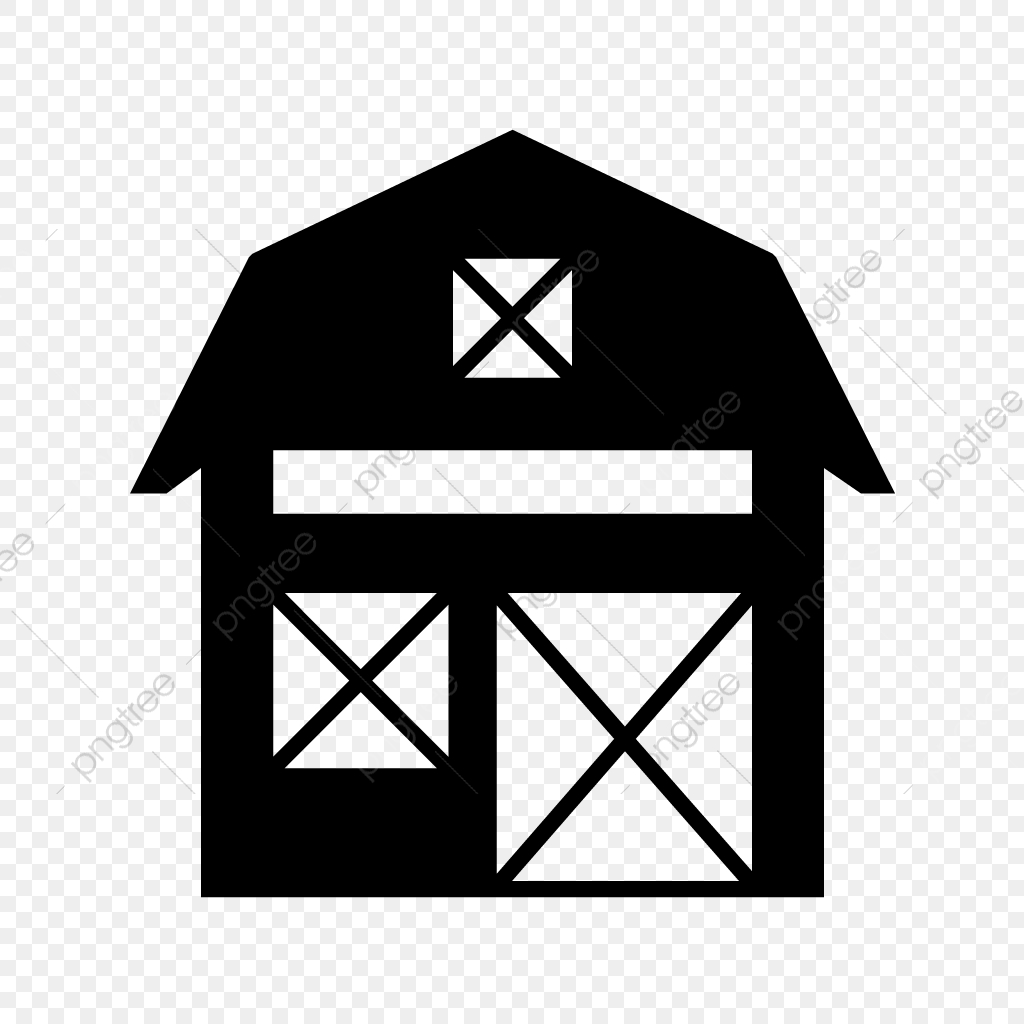 1024x1024 Barn Glyph Black Icon, Barn, Shed, Shelter Png And Vector