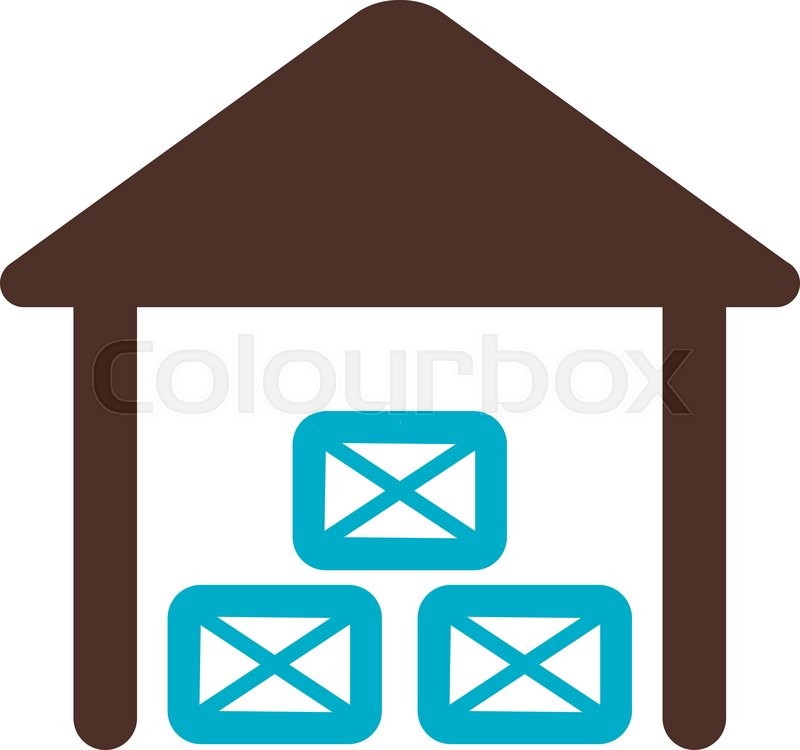 800x750 Shed Icon Outline Farm Vector Stock Vector Colourbox