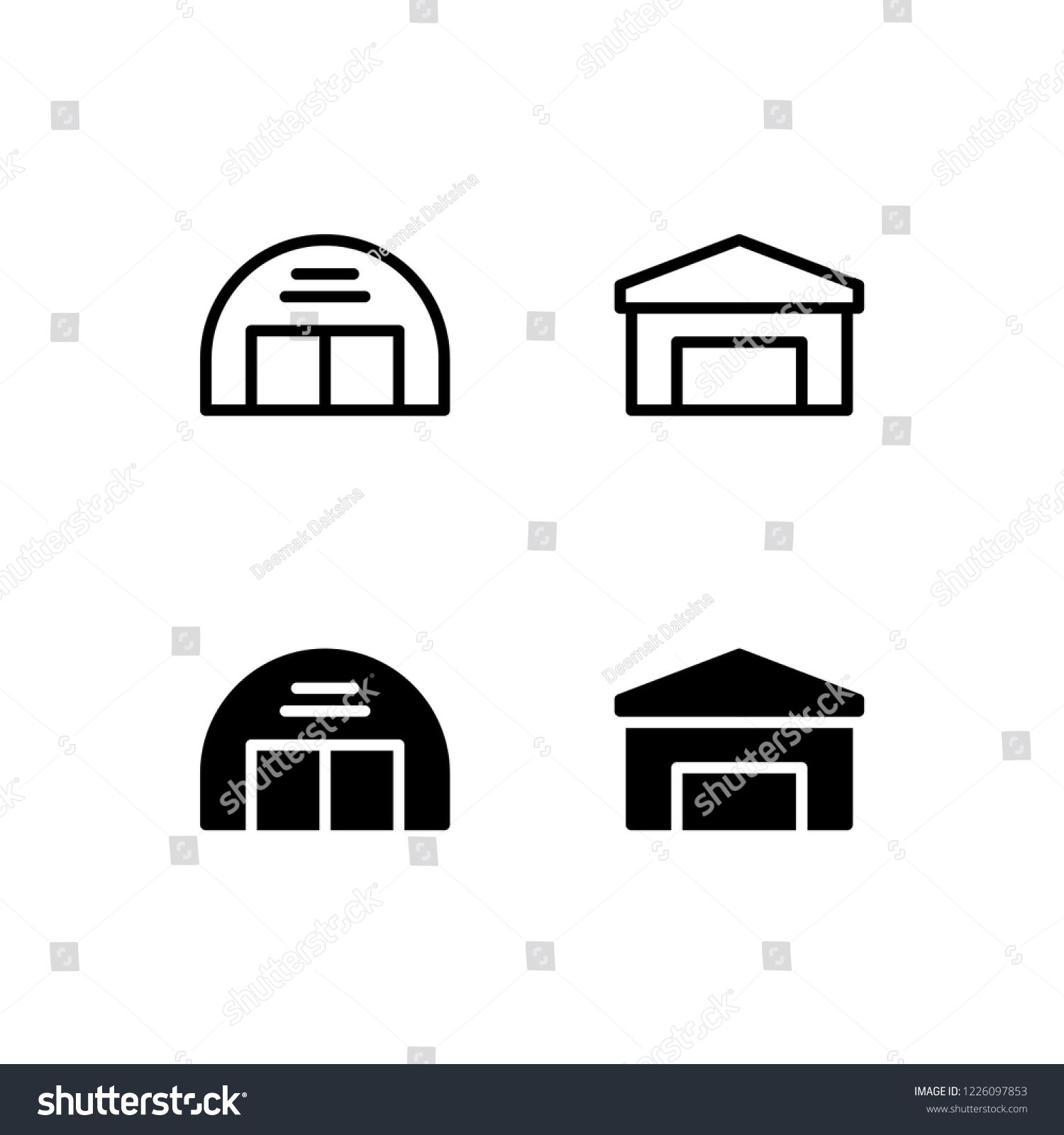 1500x1600 Hangar Icon Design Hangar, Garage, Airport, Aviation, Shed, Icon