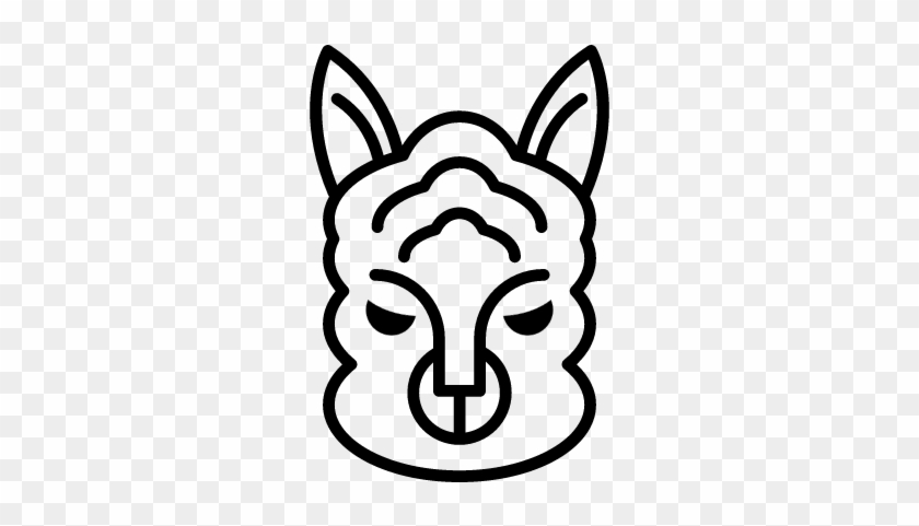 840x481 Sheep Face Outline Vector