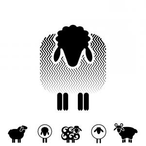 300x300 Sheep Or Ram Icon Logo Template Pictogram Vector Createmepink